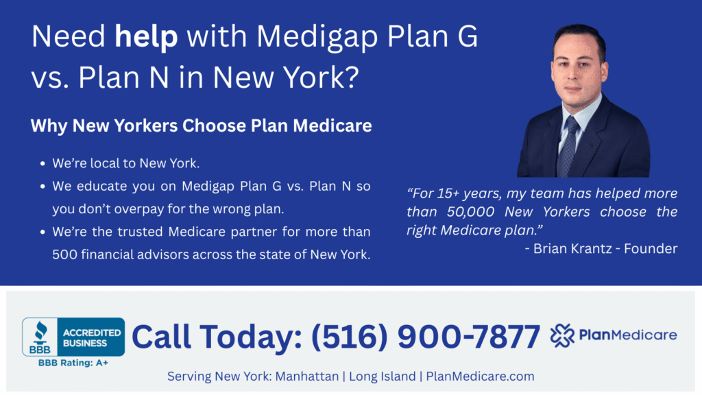 Medicare Plan G vs. Plan N in New York