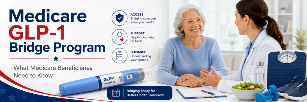Medicare GLP-1 Bridge Program: What Medicare Beneficiaries Need to Know | Plan Medicare | Independent Medicare Advisors & Brokers Nationwide Medicare GLP-1 Bridge Program: What Medicare Beneficiaries Need to Know | Plan Medicare | Independent Medicare Advisors & Brokers Nationwide
