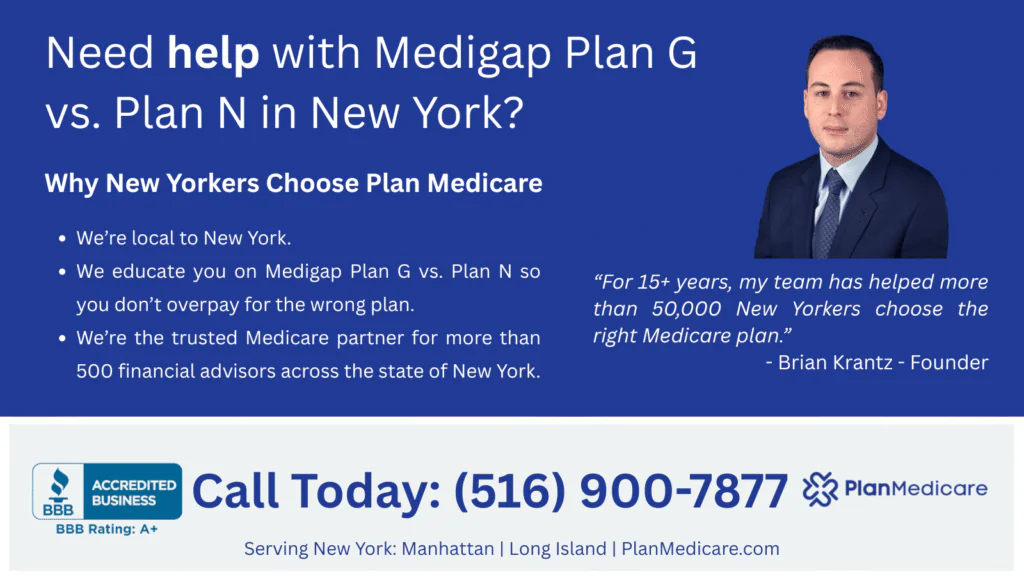 Medicare Plan G vs. Plan N in New York